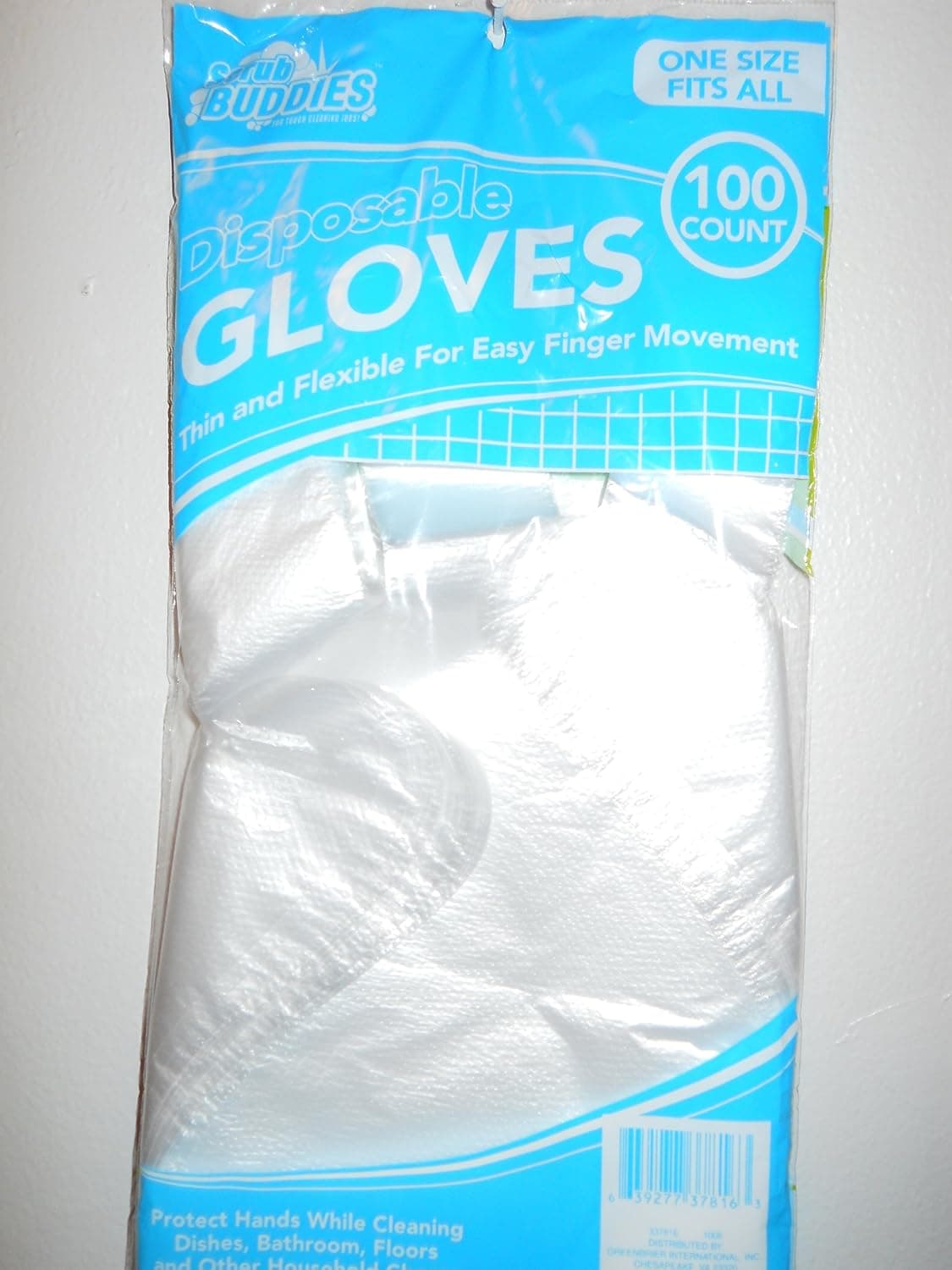 SCRUP BUDDIES DISPOSABLE GLOVES THIN AND FLEXIBLE FOR EASY FINGER MOVEMENT [100 COUNT]