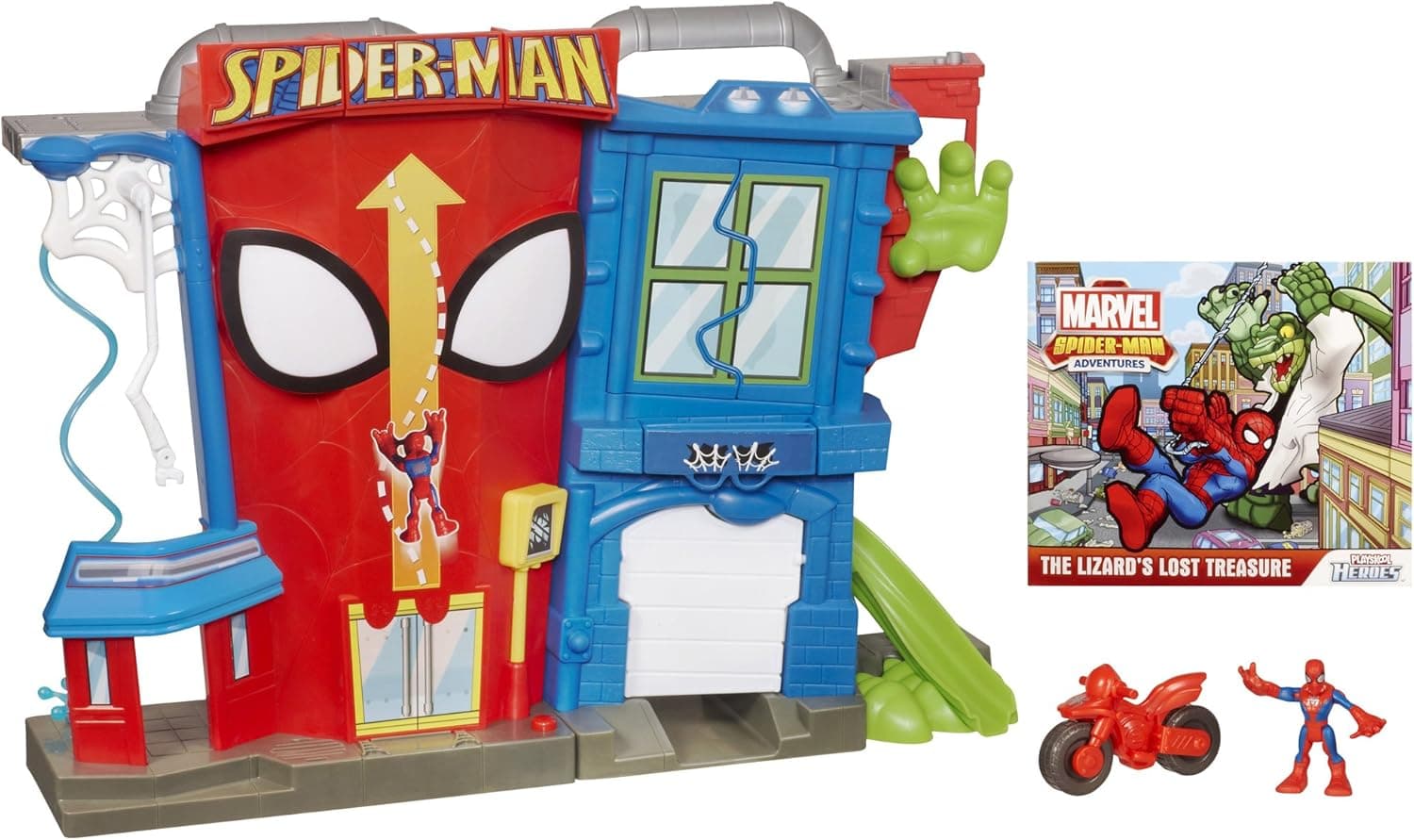 Playskool Heroes Marvel Spider-Man Adventures Electronic Spider-Man Stunt City Playset