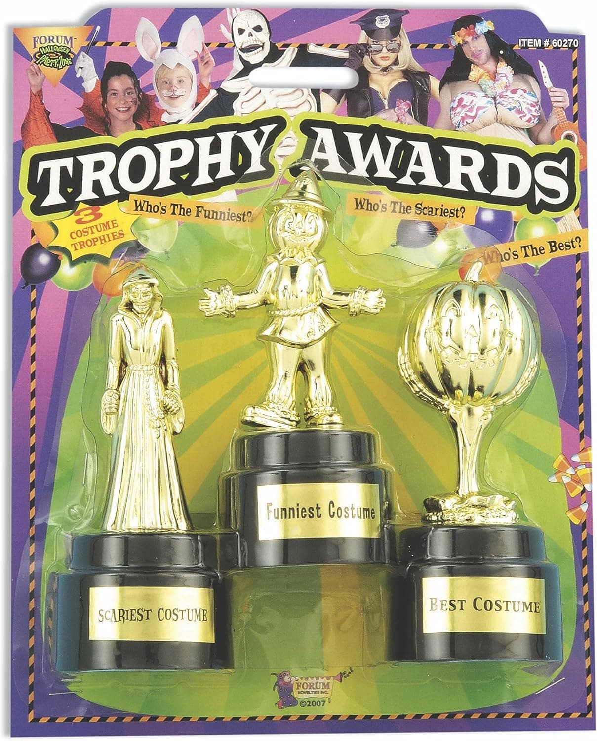 Forum Novelties Halloween Costume Trophy Awards, 3-Pack