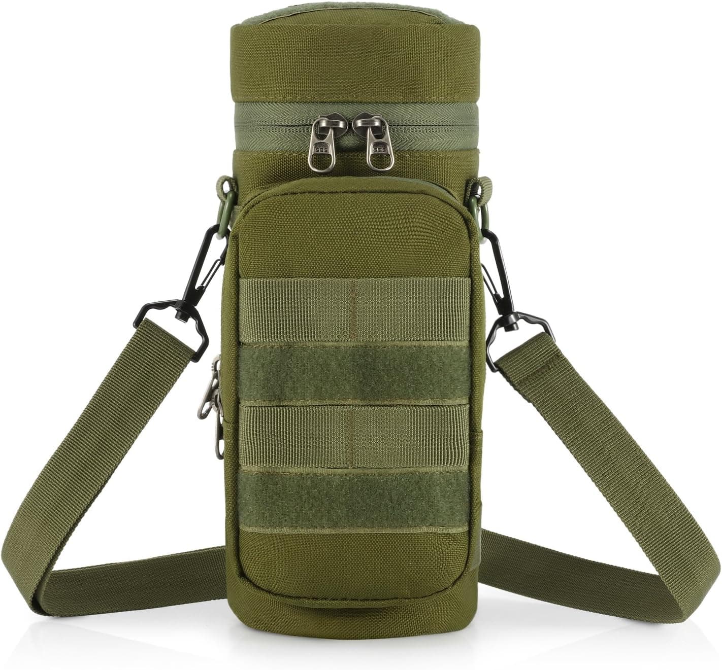 Gonex Tactical Molle Water Bottle Pouch H2O Hydration Carrier (Olive)