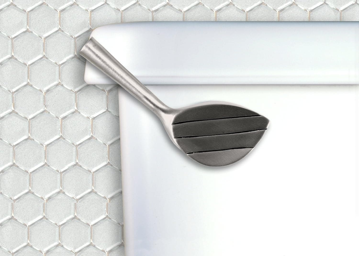 Functional Fine Art Golf Club Toilet Flush Handle Front Mount in Satin Pewter Finish