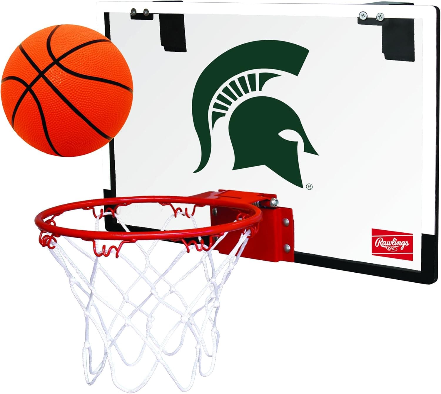 Rawlings NCAA Game On Polycarbonate (PC) Mini Basketball Hoop Set (All Team Options)
