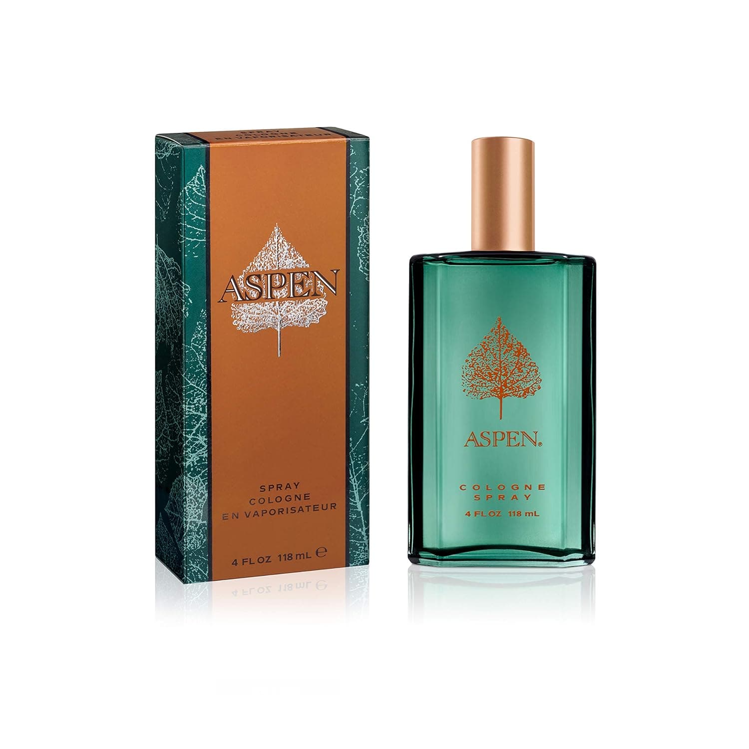 Aspen Cologne Spray, Vegan Formula, Cologne Spray, Woody Spicy Scent, 118 ml (4oz)
