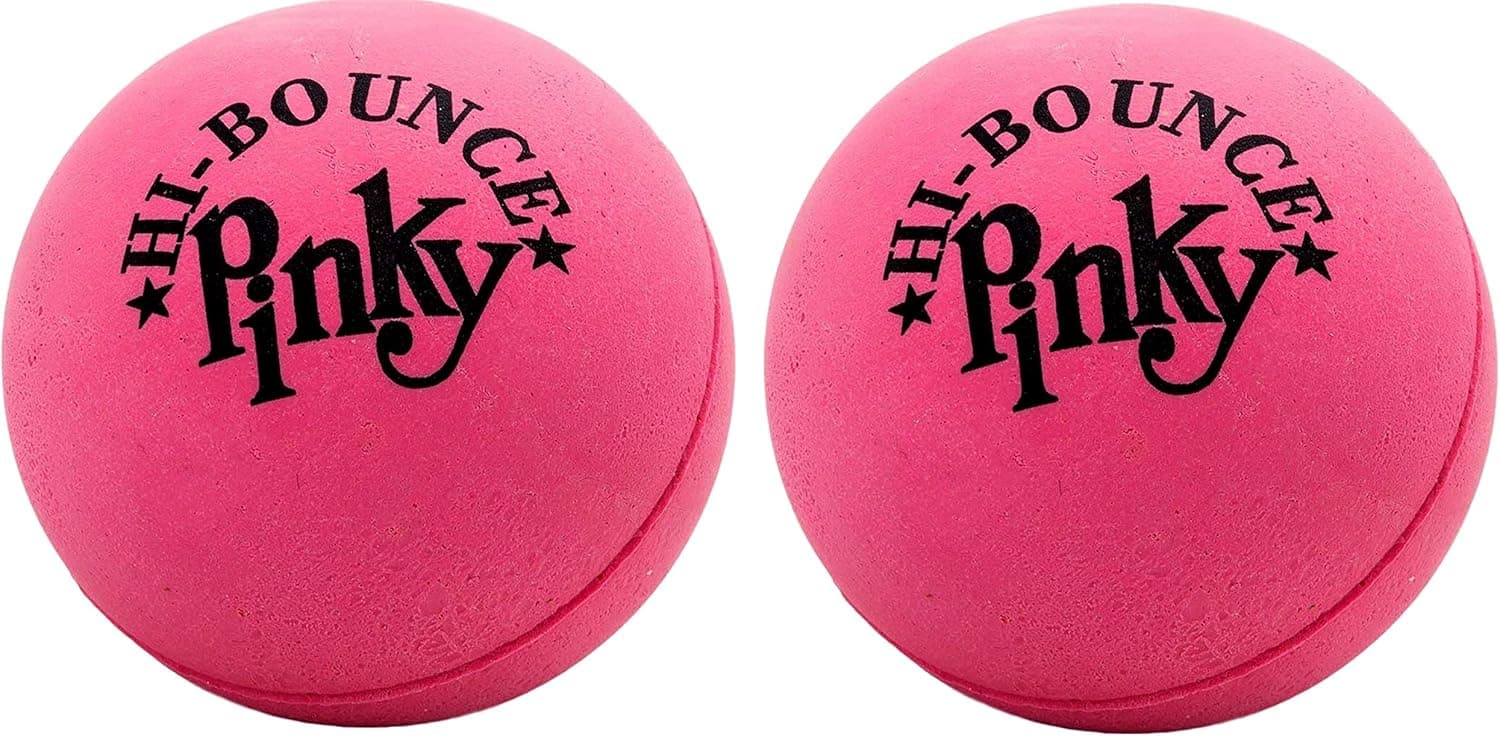 Hi-Bounce Pinky Ball (2 Pack) by JA-RU. Rubber-Handball Bouncy Balls for Kids and Adults. Small Pink Stress Bounce Ball. Indoor and Outdoor Sport Party Favors. Bouncing Throwing Play Therapy. 976-2