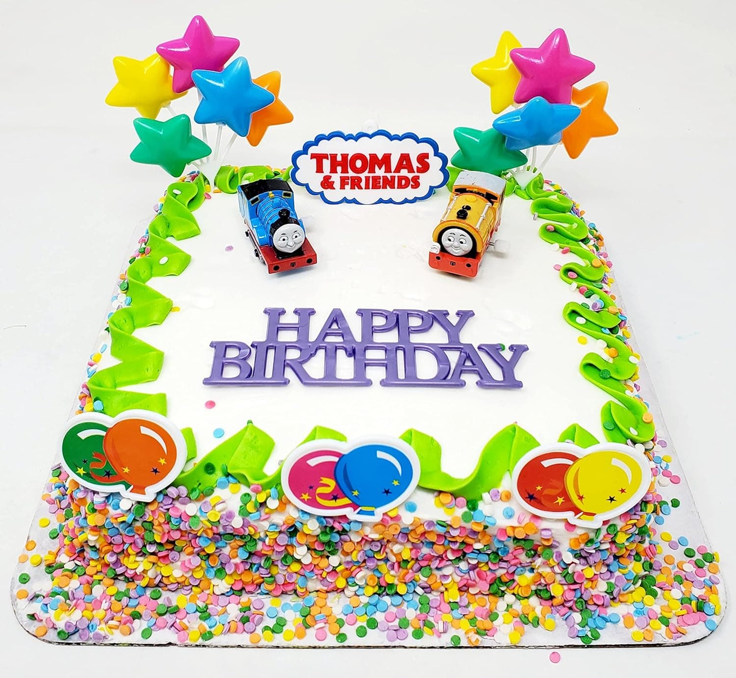 Thomas the Train Birthday Cake Set Featuring Thomas and Friends