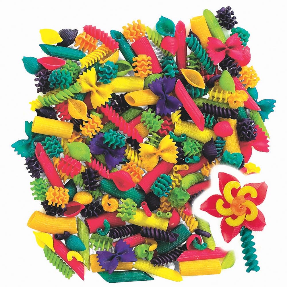 Roylco R-2113BN Tropical Colored Noodles Art-a-Roni 1 lb, Grade Kindergarten to 1, 8.6" Height, 5.2" Wide, 6.9" Length (Pack of 3)