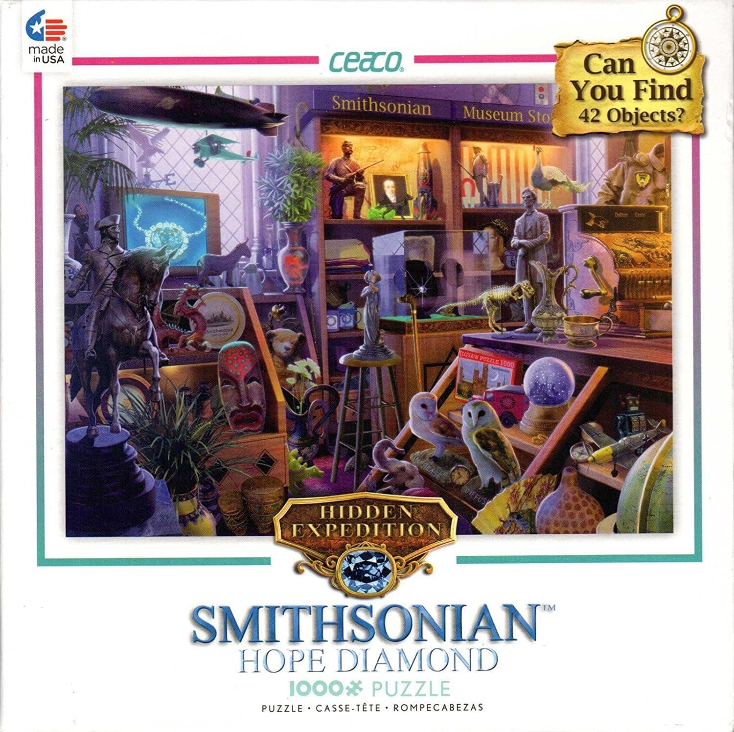 George Smithsonian Hope Diamond Gift Shop 1000 Piece Puzzle