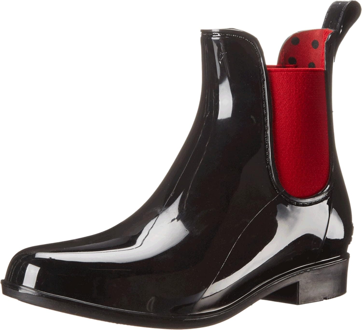 Lauren Ralph Lauren Women's Tally Rain Boot, Black/Rl Bright Red, 11 B US
