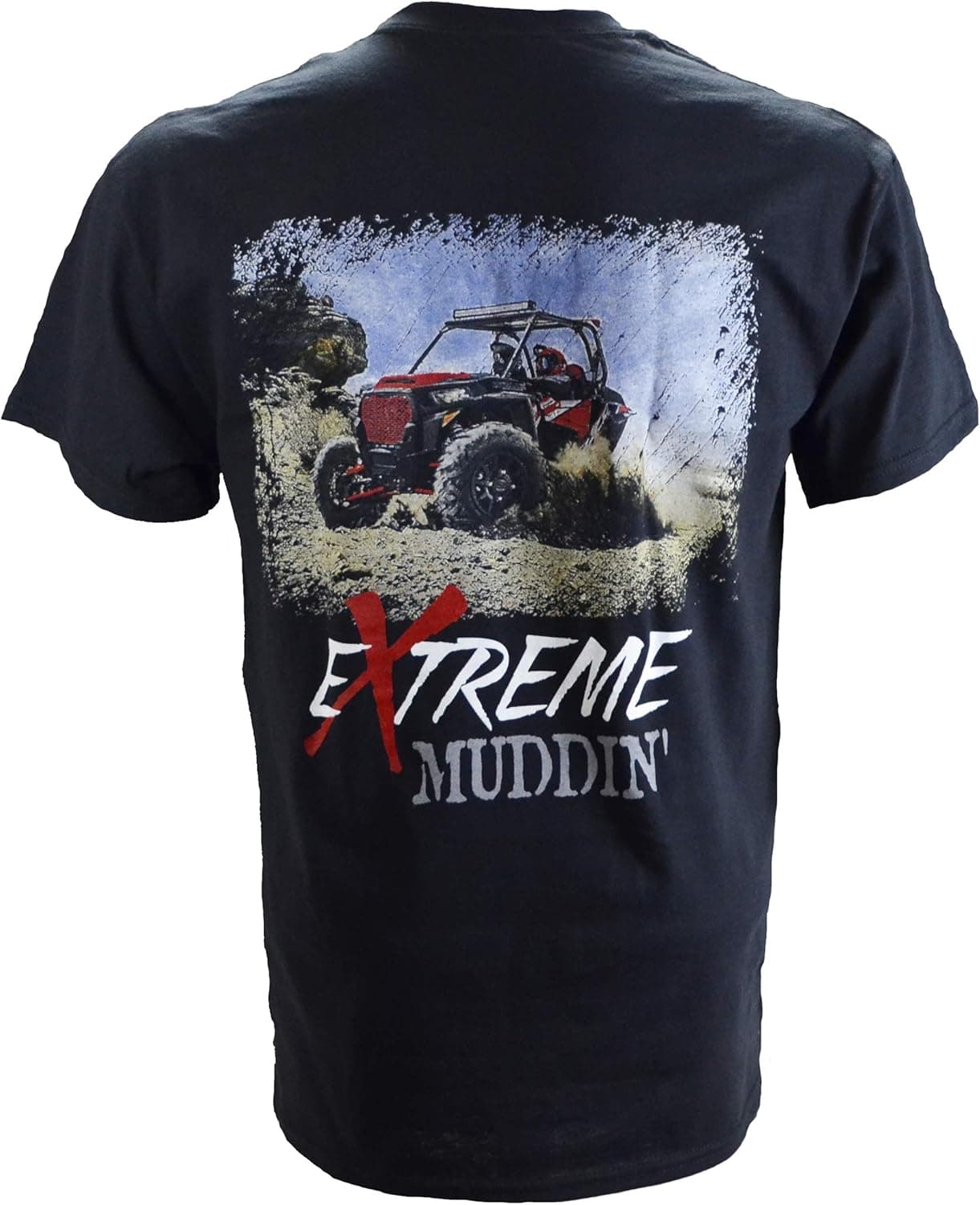 Extreme Muddin' Side by Side on a Black T Shirt