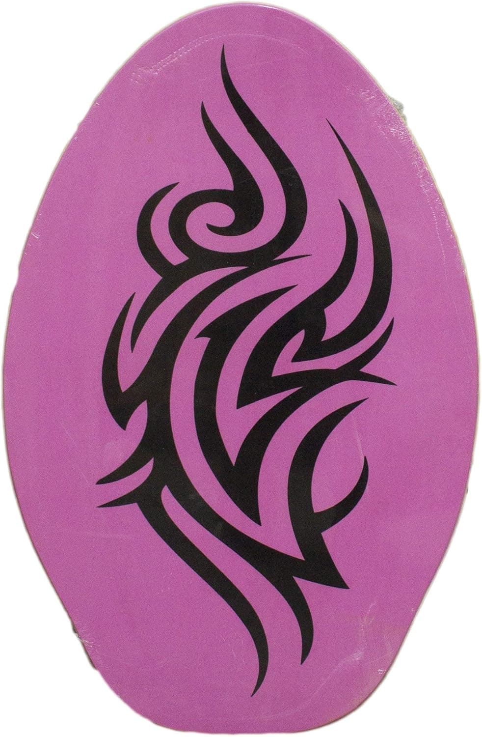 Sunspecs Rubber Top Wooden Skimboard with Slip Free Grip (No Wax Needed!)