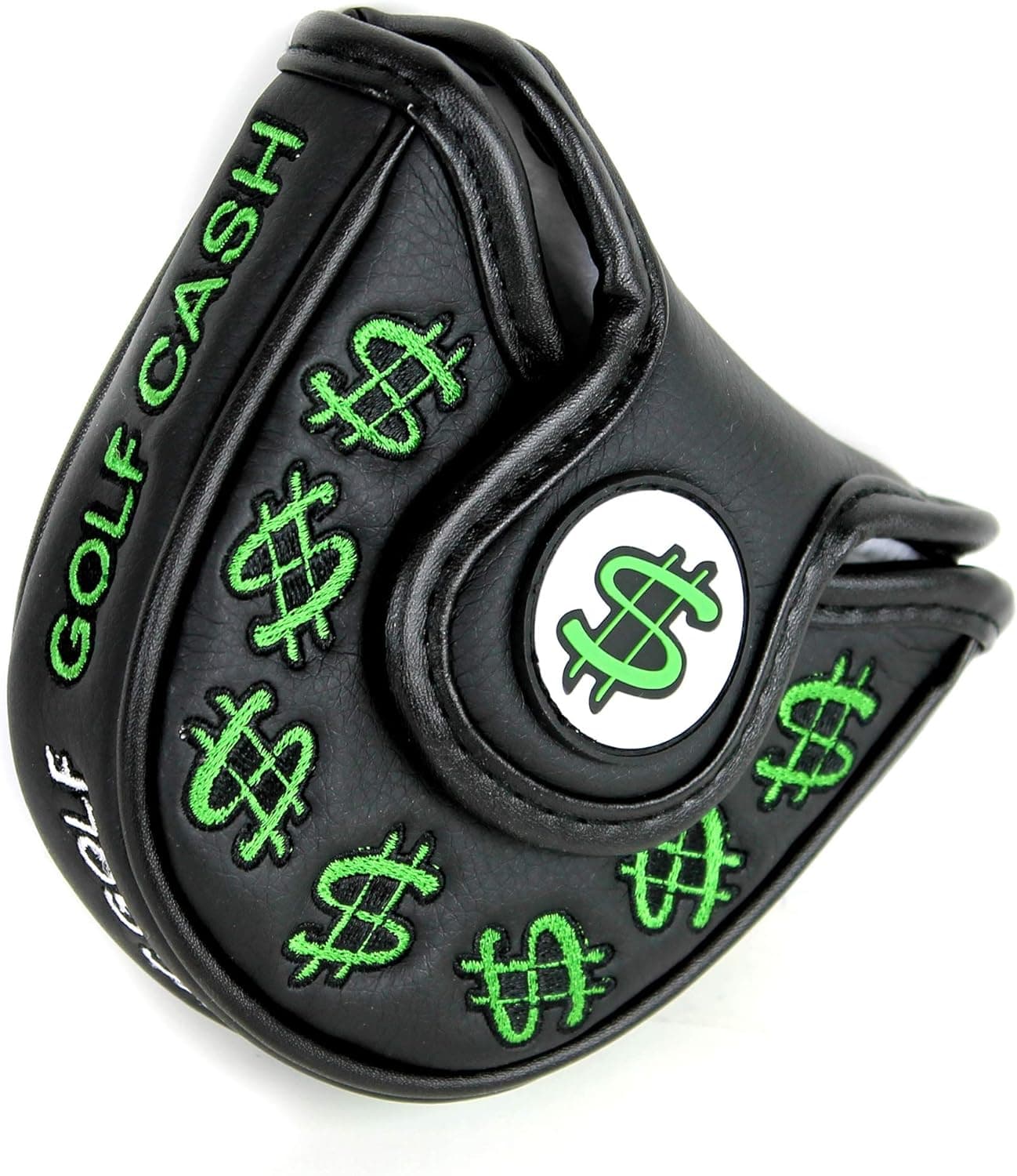 CNC GOLF Cash Money Black Mallet Putter Cover Headcover for Scotty Cameron Taylormade Odyssey 2ball