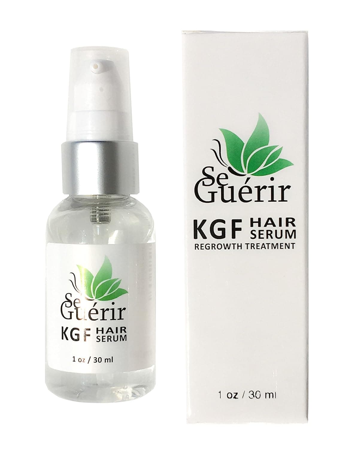 Se Guérir KGF Hair Regrowth Treatment Serum for Scalp, Beard, Eyebrows - Thicker & Stronger Hair - Balding Prevention - Keratinocyte Growth Factor Hair Care Serum DNA Technology Amazing Results 1 oz.
