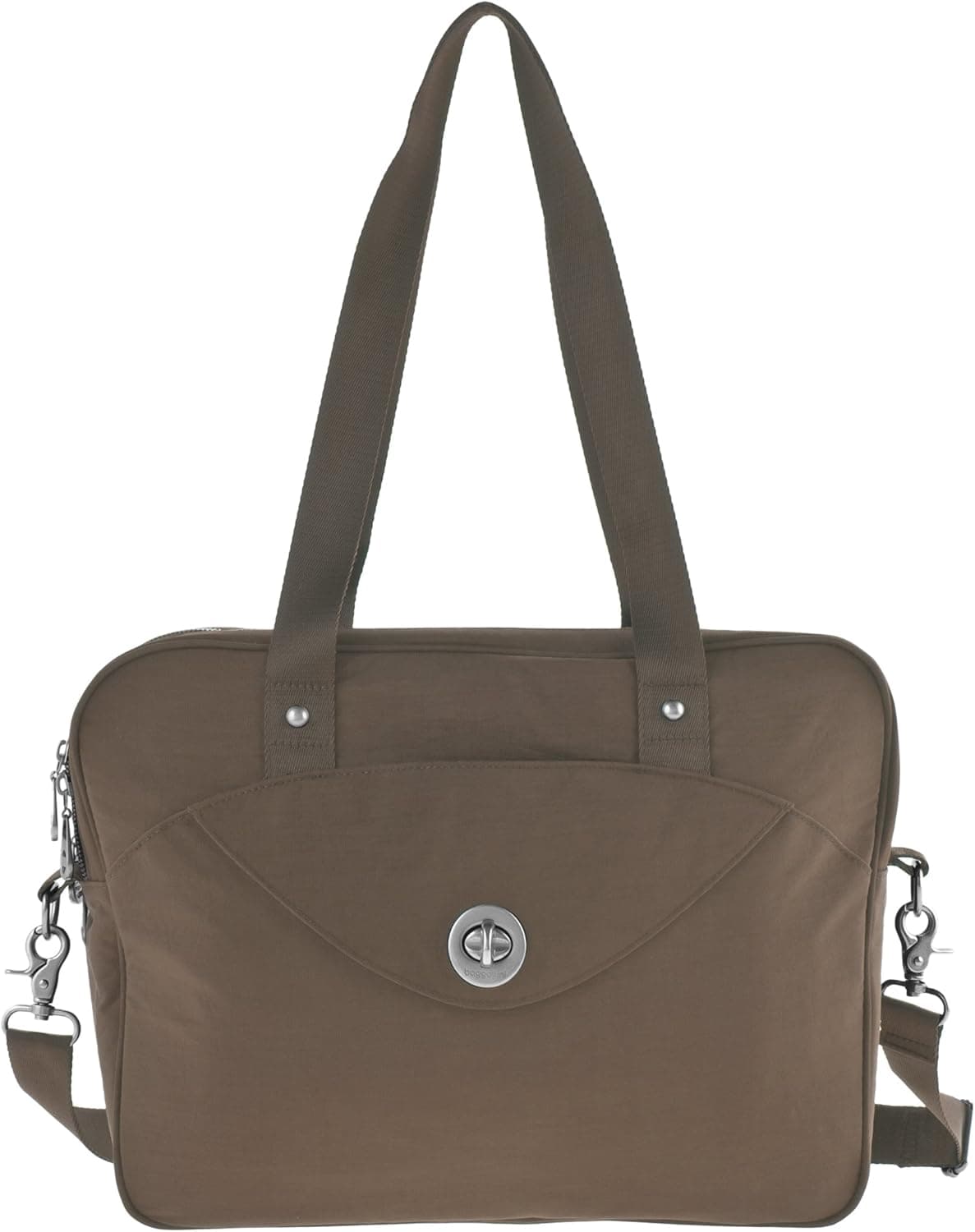 Baggallini Luggage Athens Laptop Case, Mushroom, One Size