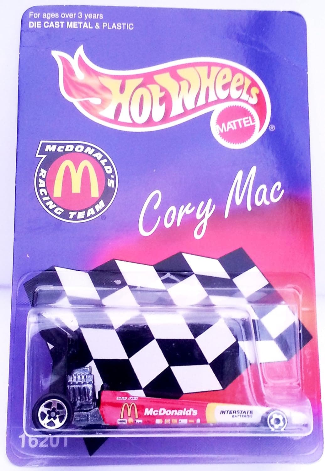 Hot Wheels McDonald's Racing Team Cory Mac Dragster
