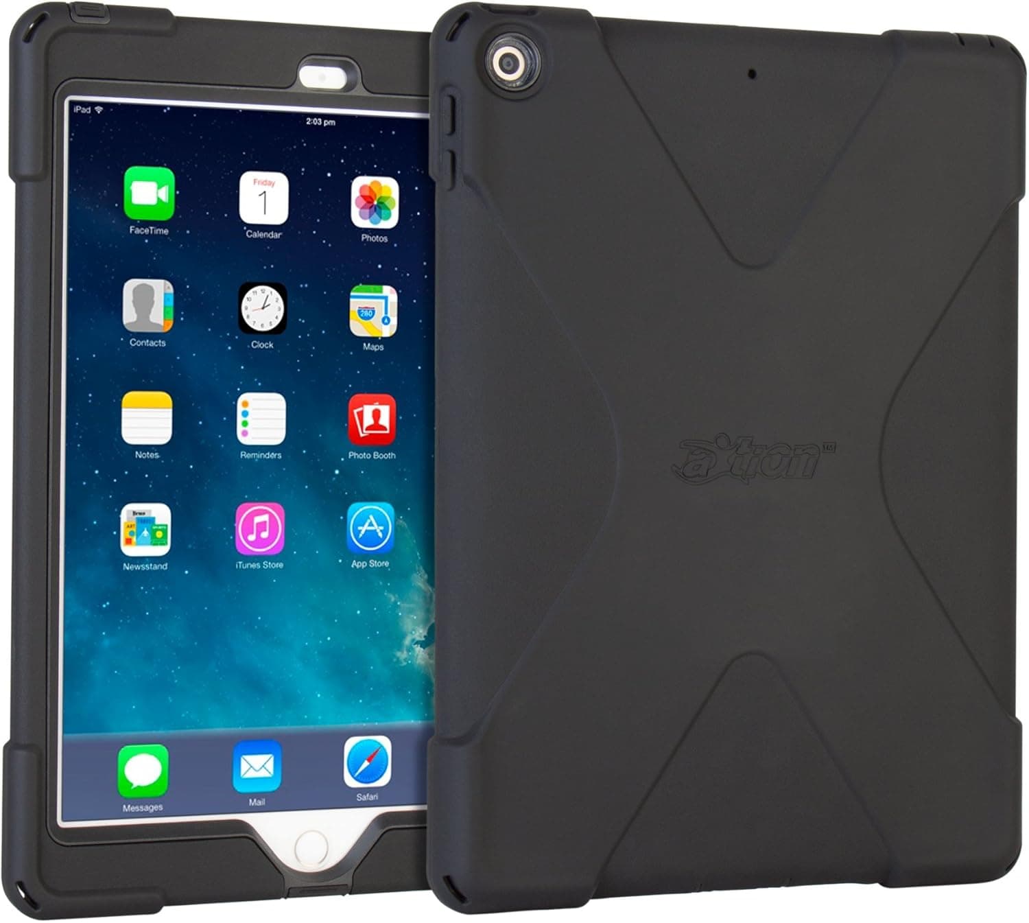 The Joy Factory aXtion Bold Water-Resistant Rugged Shockproof Case with Built-In Screen Protector for iPad 9.7 5th/6th Gen (CWA601)