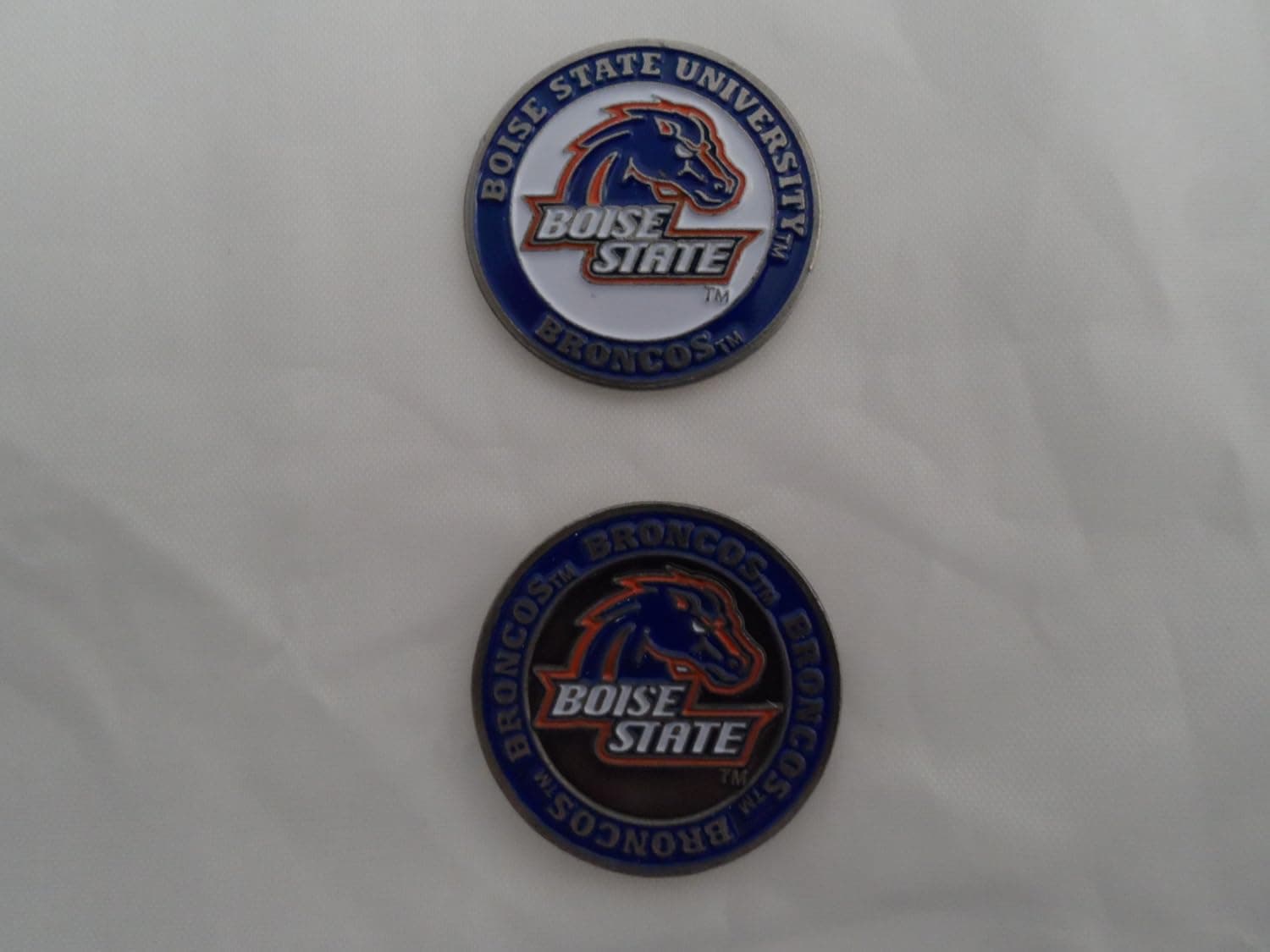Boise State University Single Double Sided Golf Ball Marker