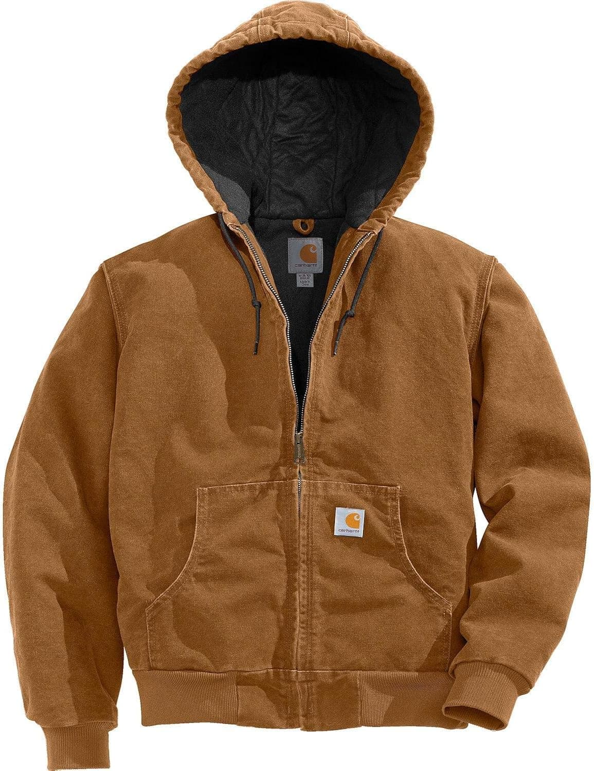 Carhartt Men's Big & Tall Quilted Flannel-Lined Sandstone Active Jacket J130