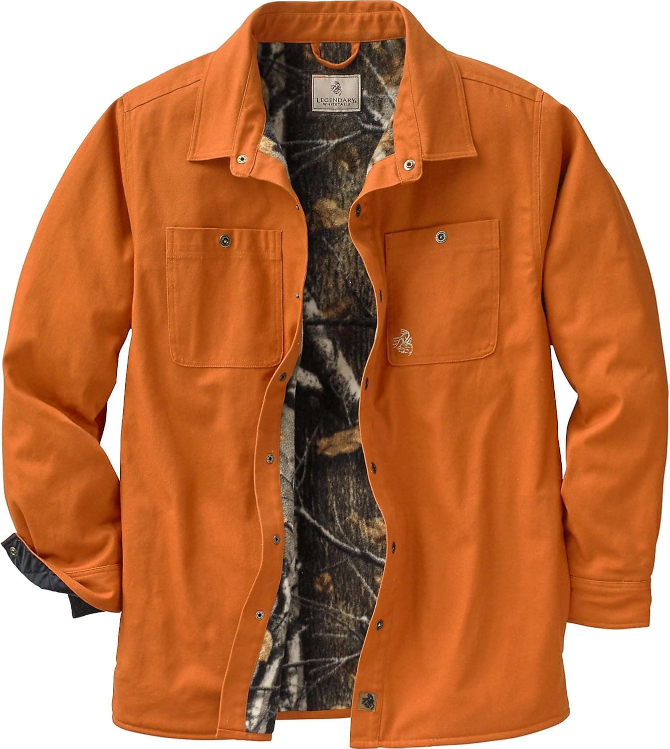Legendary Whitetails Men's Creek Bed Canvas Shirt Jacket Canyon Large