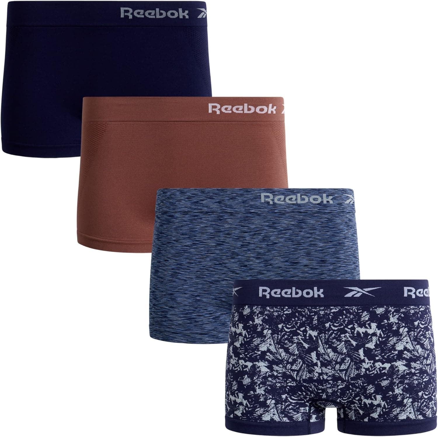 Reebok Women's Underwear - Seamless Boyshort Panties (4 Pack)
