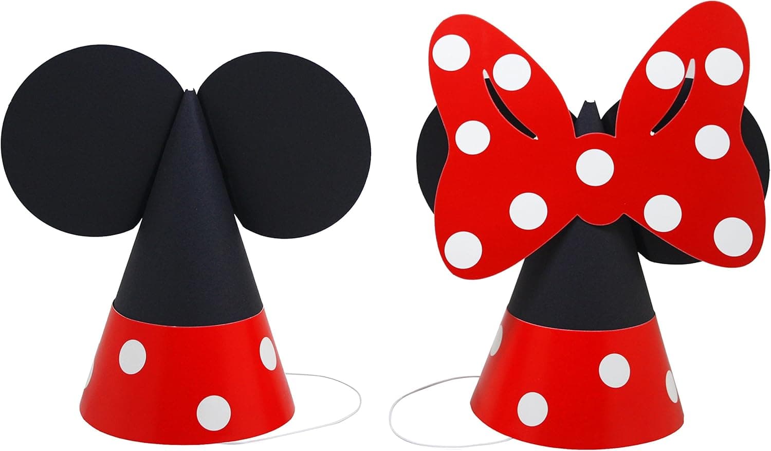 QMZ Party Cone Hats Paper Hats for Kids Birthday Party Supplies, 4 PCS