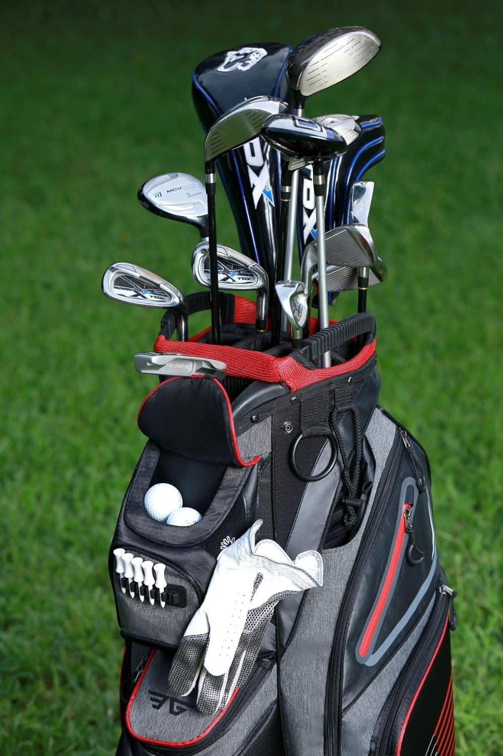 EG EAGOLE Eagole Super Light Golf Cart Bag,14 Way Top and Full Length Divider,9 Pockets (Grey - Magnetic Ball Pocket Mouth)
