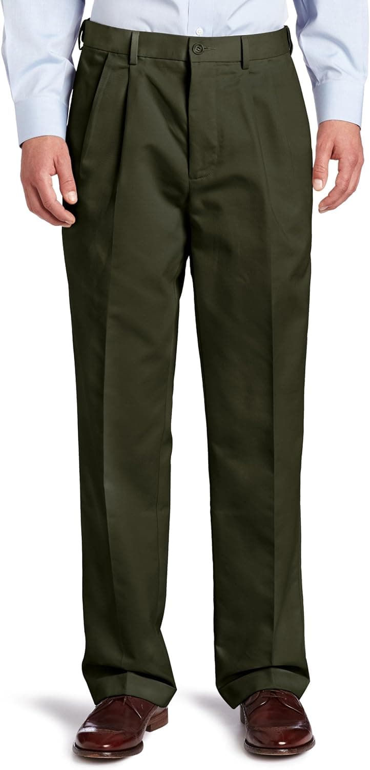 Dockers Men's Comfort Khaki D4 Relaxed-Fit Pleated Pant