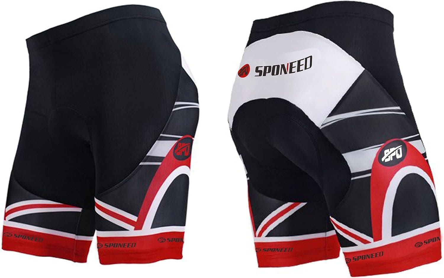 sponeed Men's Cycle Shorts Biking Pants Gel Padding Bicycle Ride Bottoms for Road Bikie MTB