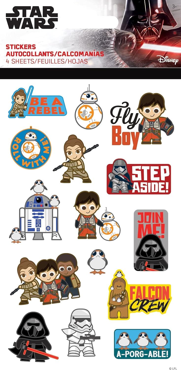 Star Wars - Sticker Fun Standard Sticker - 4 Sheet