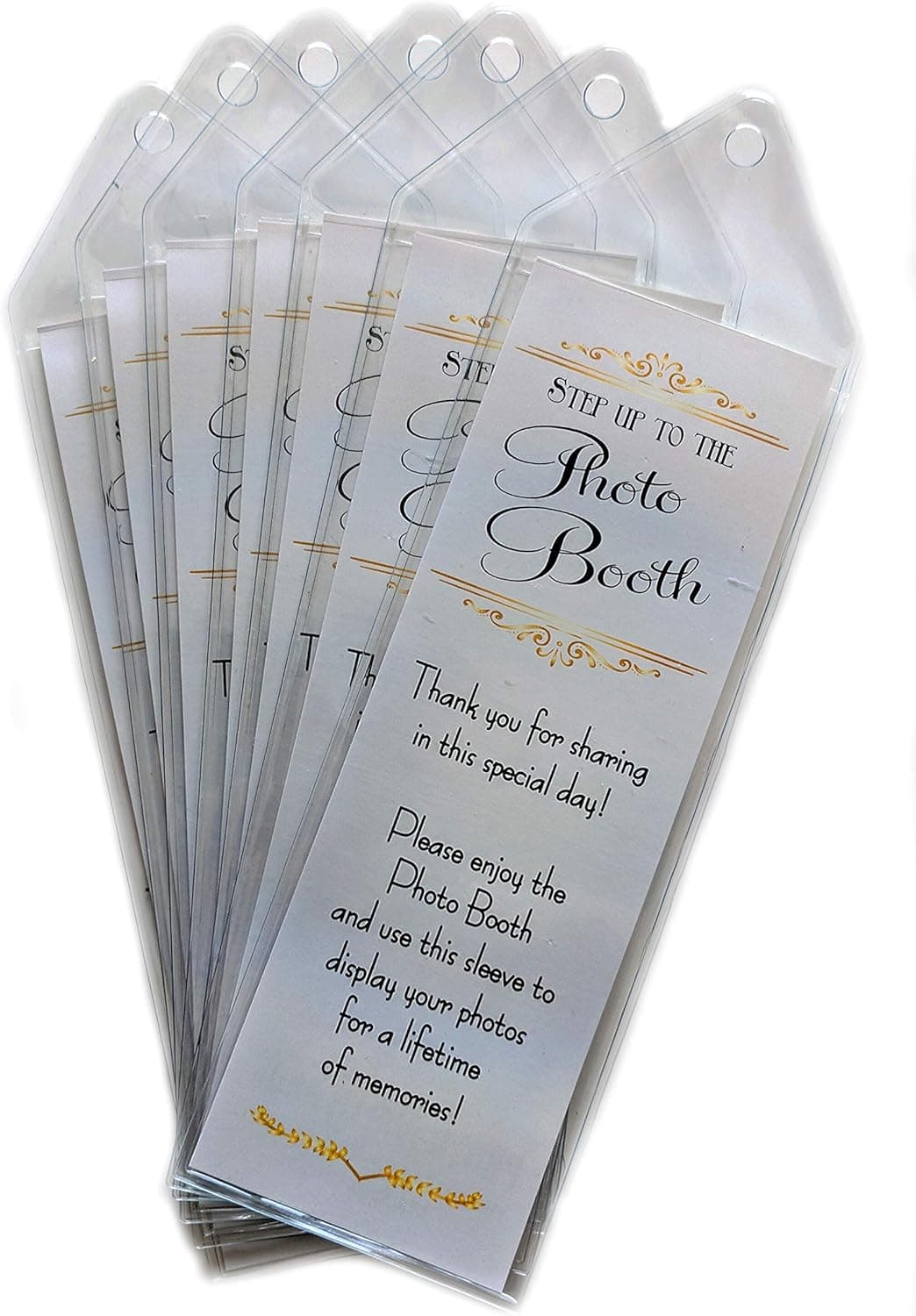 Photo Booth Nook Bookmark Sleeve- Vinyl Photobooth Strip Frames, Picture Strip Holder - Crystal Clear Surface, Lightweight, Shatterproof Material - Ideas for Party Favors - 2x6-Inch (1,000 Count)