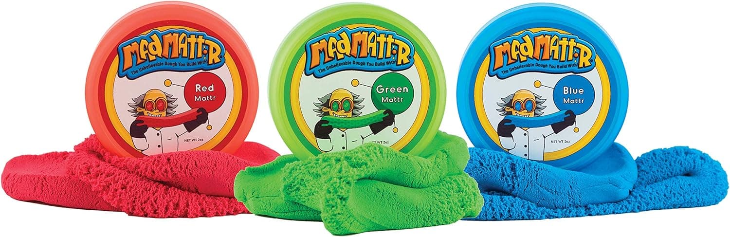 MAD MATTR Quantum Pods by Relevant Play - Red, Blue and Green 2oz Pack/3