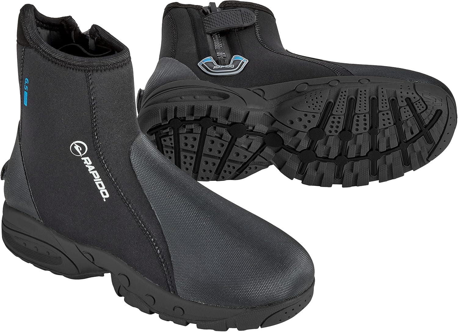 Rapido Boutique Collection Premium Neoprene Men & Women Neoprene Wetsuit Boots, Puncture Resistant Water Shoes Dive Booties 3mm, 5mm, 7mm Hard Sole Boot