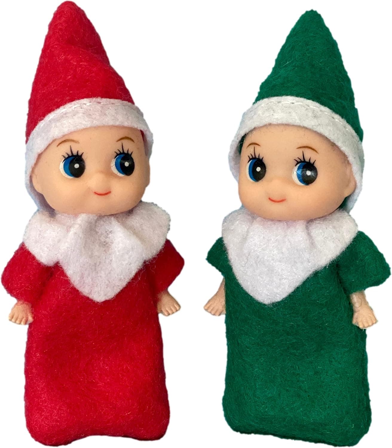 Picki Nicki Elf Baby Twins- Two Little Christmas Elves, an Elf Baby Boy and Elf Baby Girl are Perfect Accessories and Props for Elf Fun, Advent Calendars and Stocking Stuffers