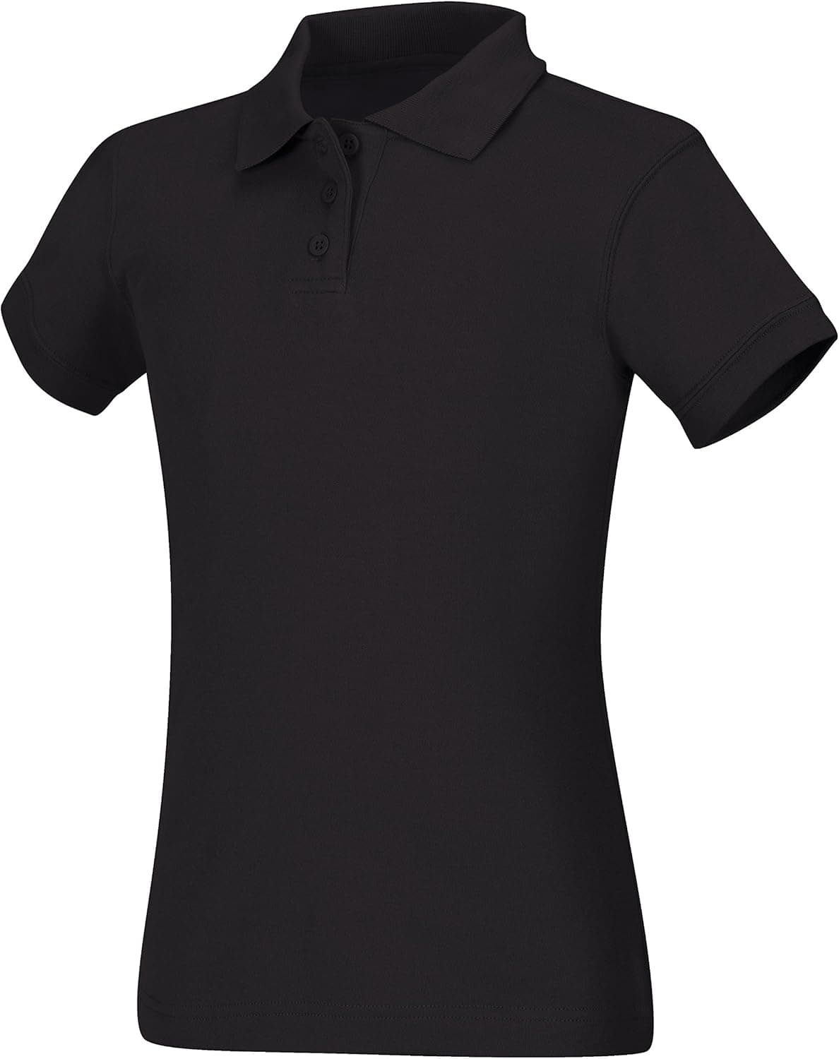 CLASSROOM Girls' Interlock Cap Sleeve Polo