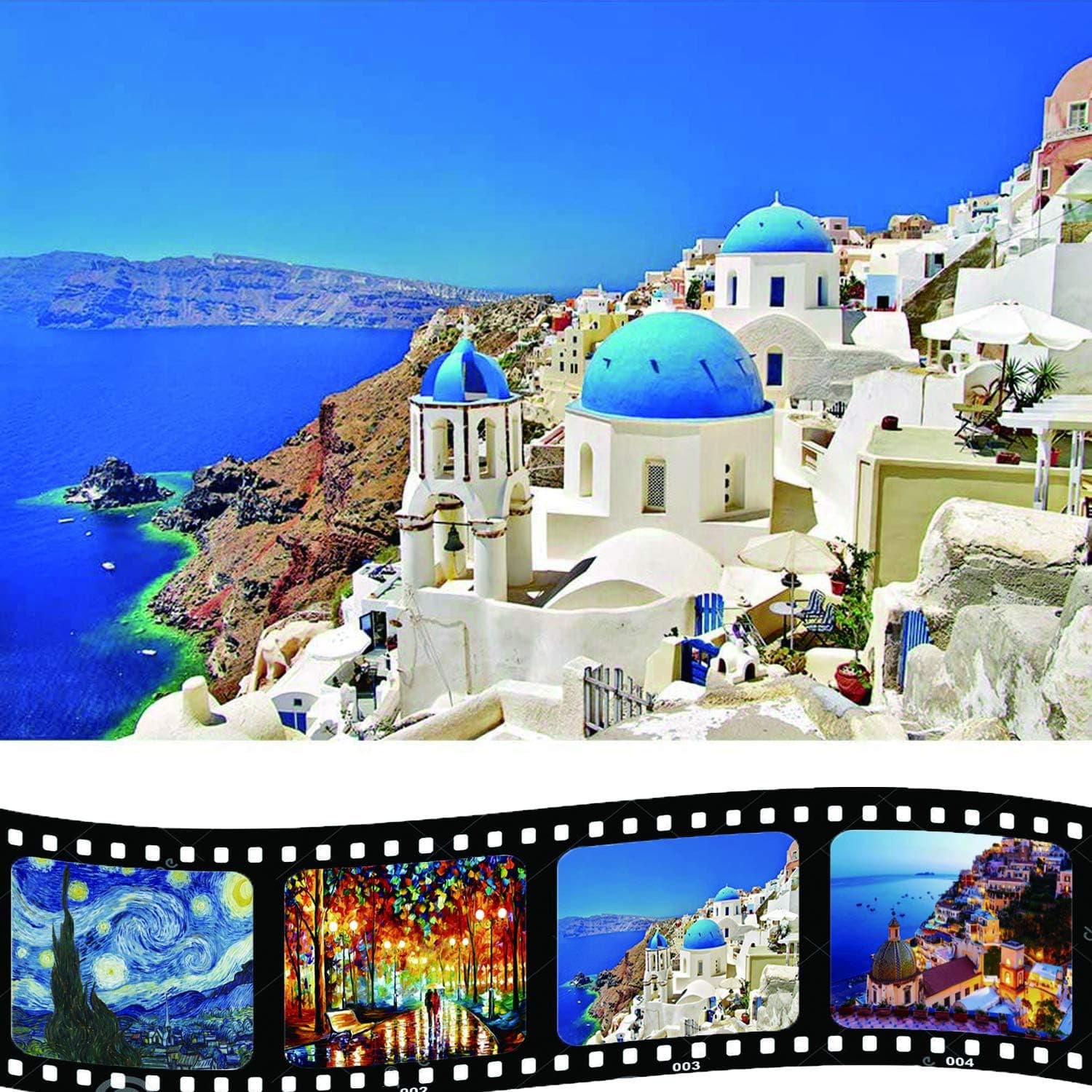 convolum Puzzles for Adults 1000 Piece, Aegean Sea Jigsaw Puzzles 1000 Pieces for Adults Kid Gift Toy Game (27.5 x 19.7 Inch)