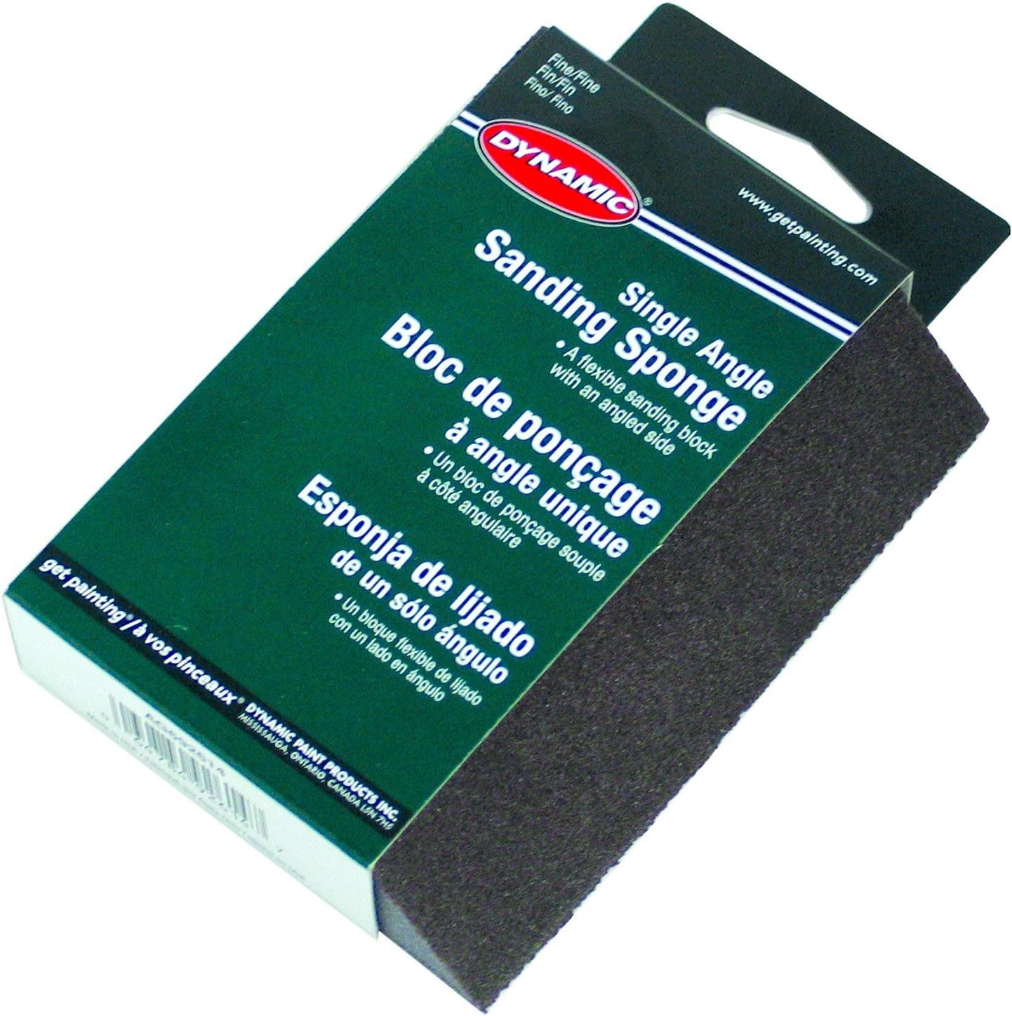 Dynamic Paint AG692614 Four-Sided Single-Angle Sanding Sponge, Fine Grit