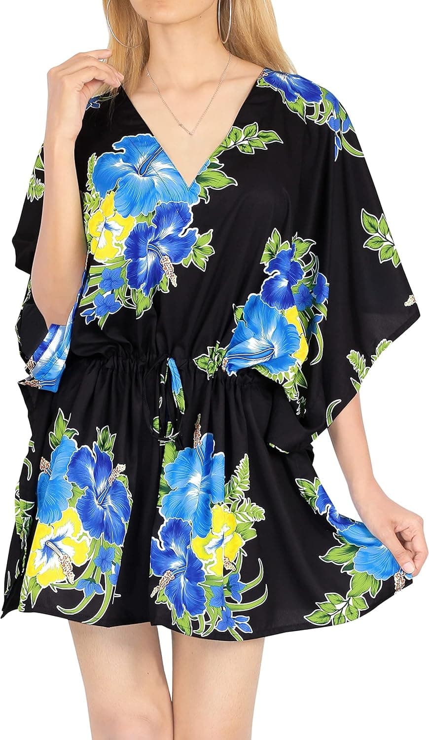 LA LEELA Women's Plus Size Casual Swimsuit Cover Ups