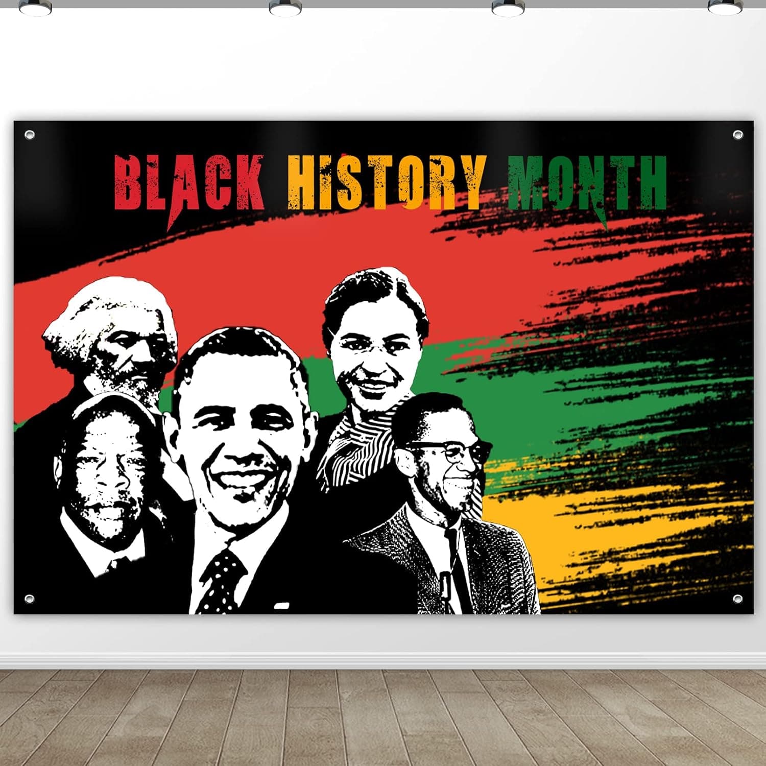 Black History Month Backdrop, Large Black History Month Banner, Pan African American Decoration Supplies, Black History Inspirational Wall Sign Posters