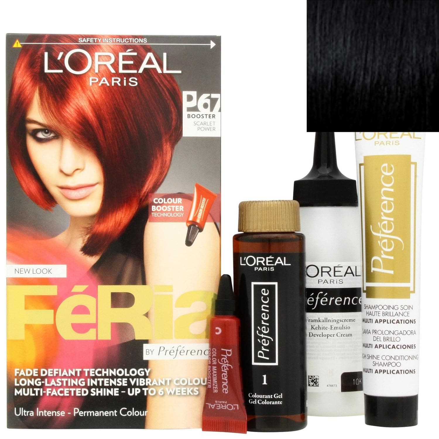 Feria Color Booster by L'Oreal Paris 20 Blackest Black
