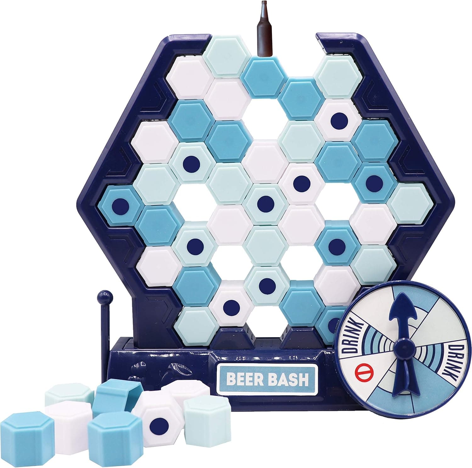 Beer Bash: A Drinking Party Game | Poke Out Blocks but Don't let The Beer Bottle Drop