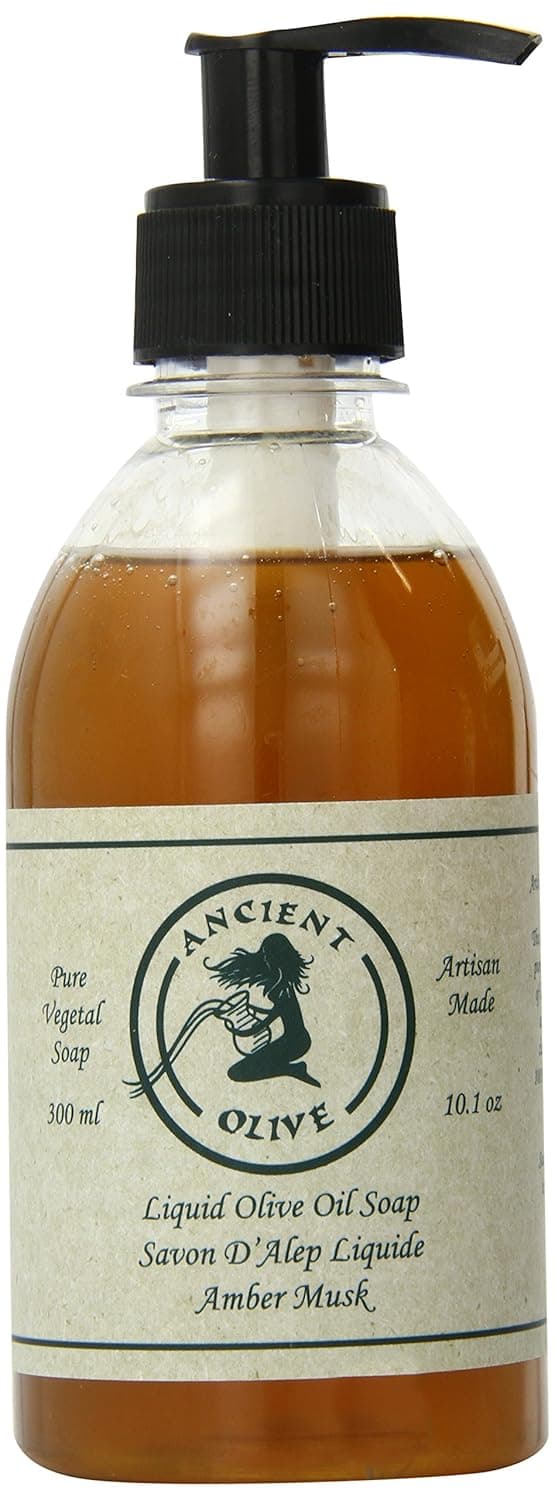 Ancient Olive Liquid Soap, Amber Musk, 10 Ounce