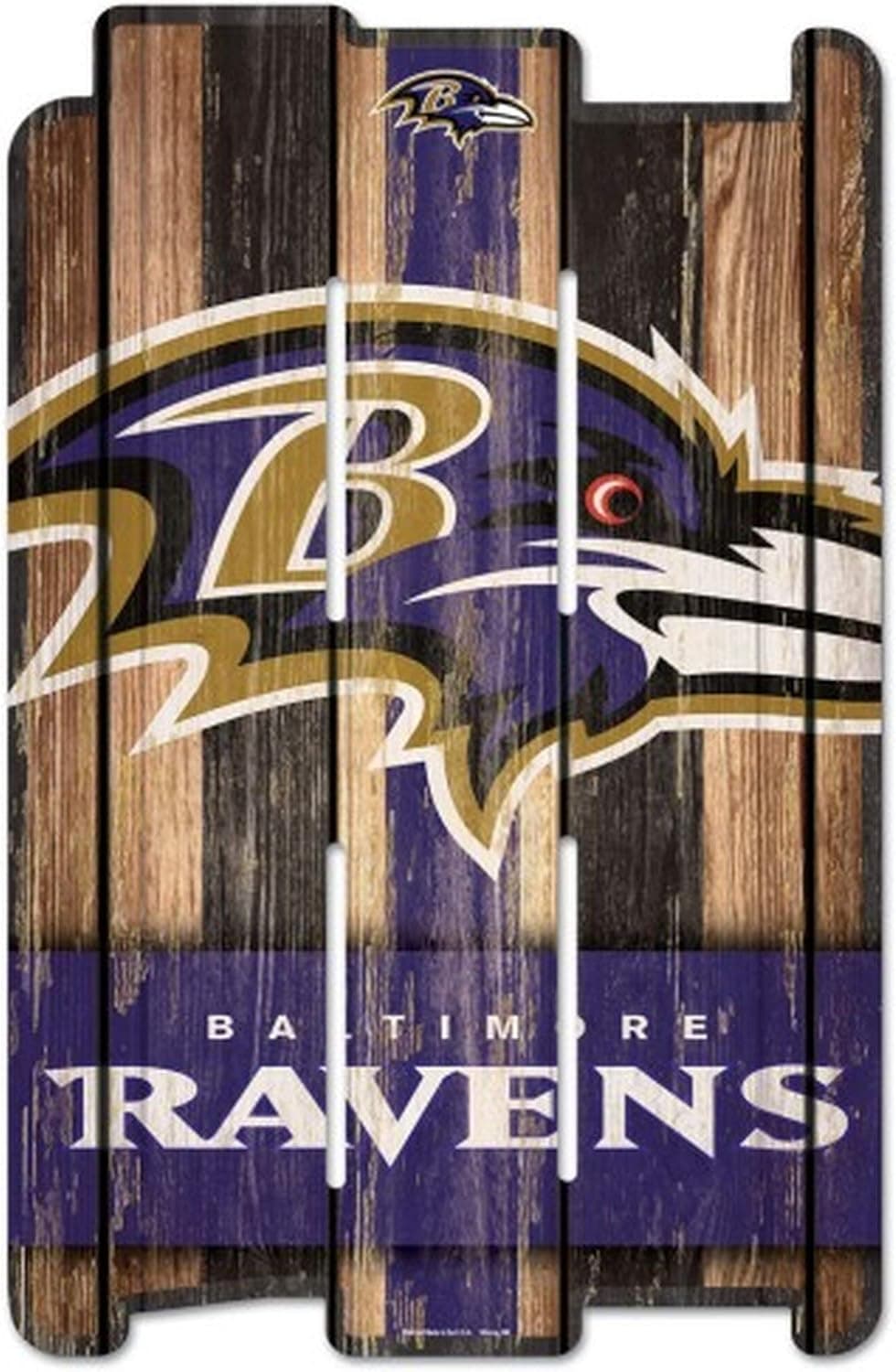 WinCraft NFL Wood Fence Sign