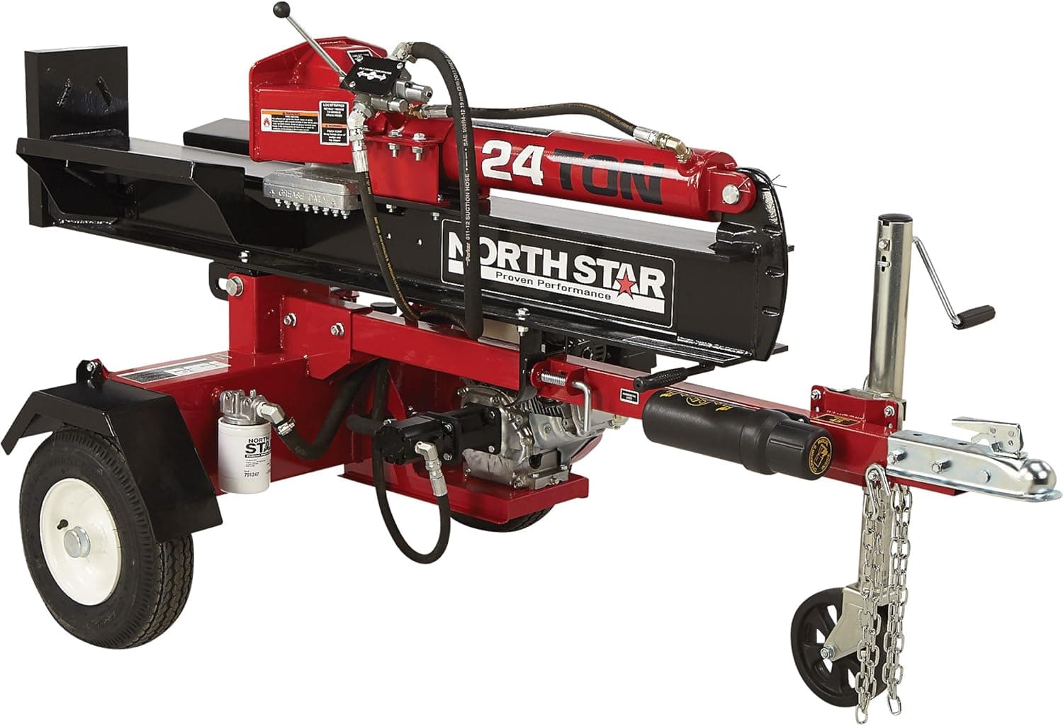 NorthStar Horizontal/Vertical Log Splitter - 24-Ton, 160cc Honda GX160 Engine