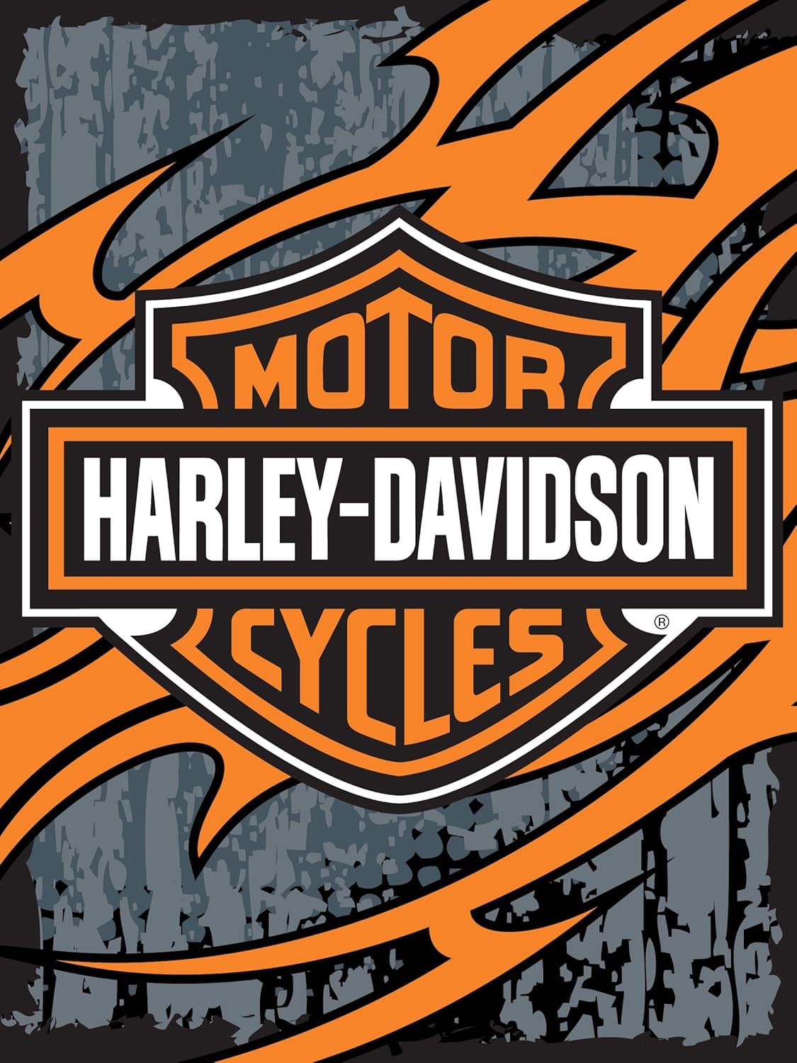 Harley-Davidson Biker Tattoo Fleece Throw