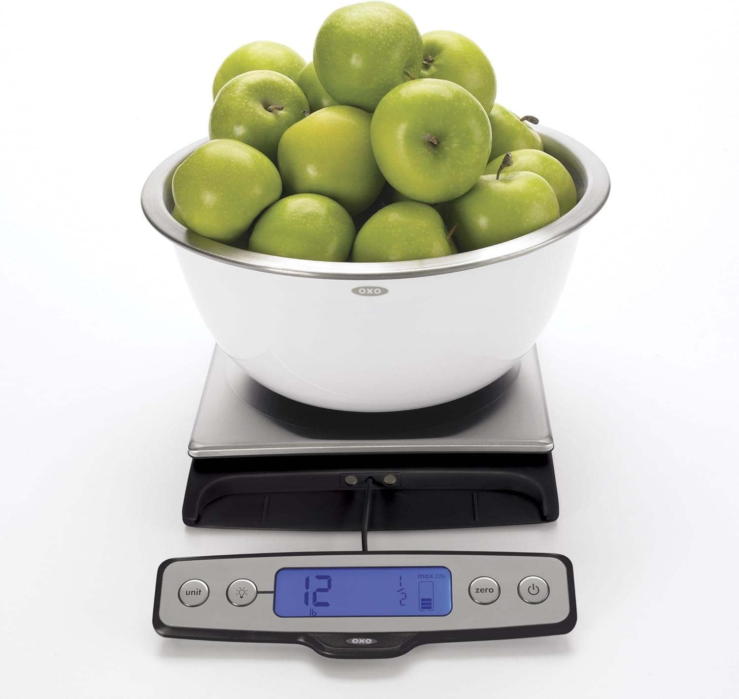 OXO Good Grips 22-Pound Stainless Steel Food Scale with Pull Out Display