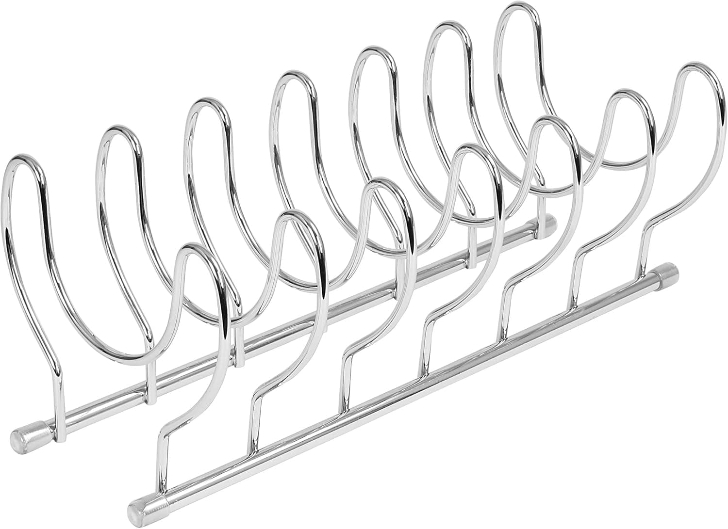 Spectrum Diversified Euro Kitchen Lid Organizer for Plates, Cutting Boards Bakeware, Cooling Racks, Pots & Pans, Serving Trays, and Reusable Containers, Chrome