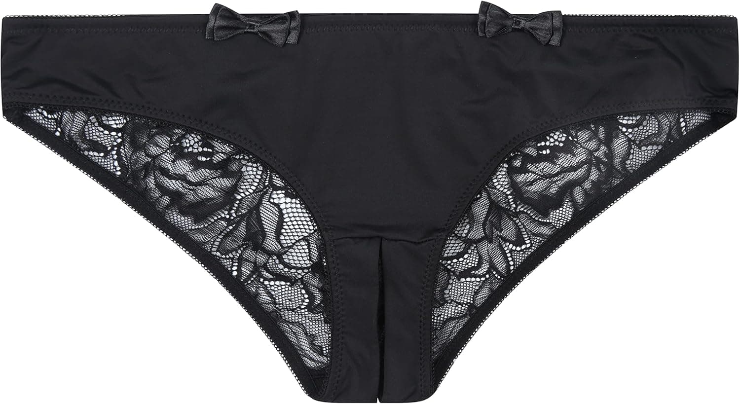 Verano Women's Crotchless Briefs V-Back lace Criss Paradise Panties