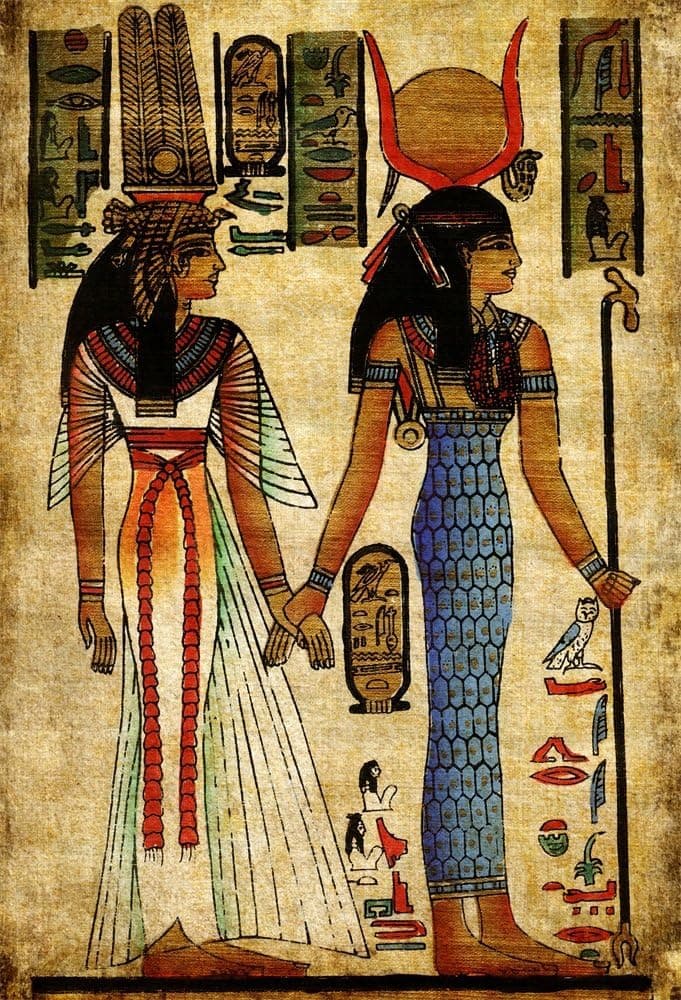 AOFOTO 5x7ft Ancient Egyptian Mural Photography Backdrop Egypt Wall Painting Background Old Painted Pattern History Culture Video Photo Studio Props Adult Artistic Portrait Vinyl Wallpaper
