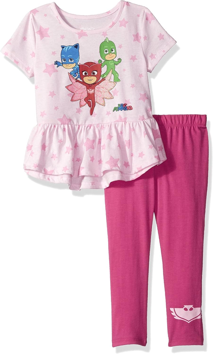 PJ Masks Girls' Toddler 2 Piece Top and Legging Set