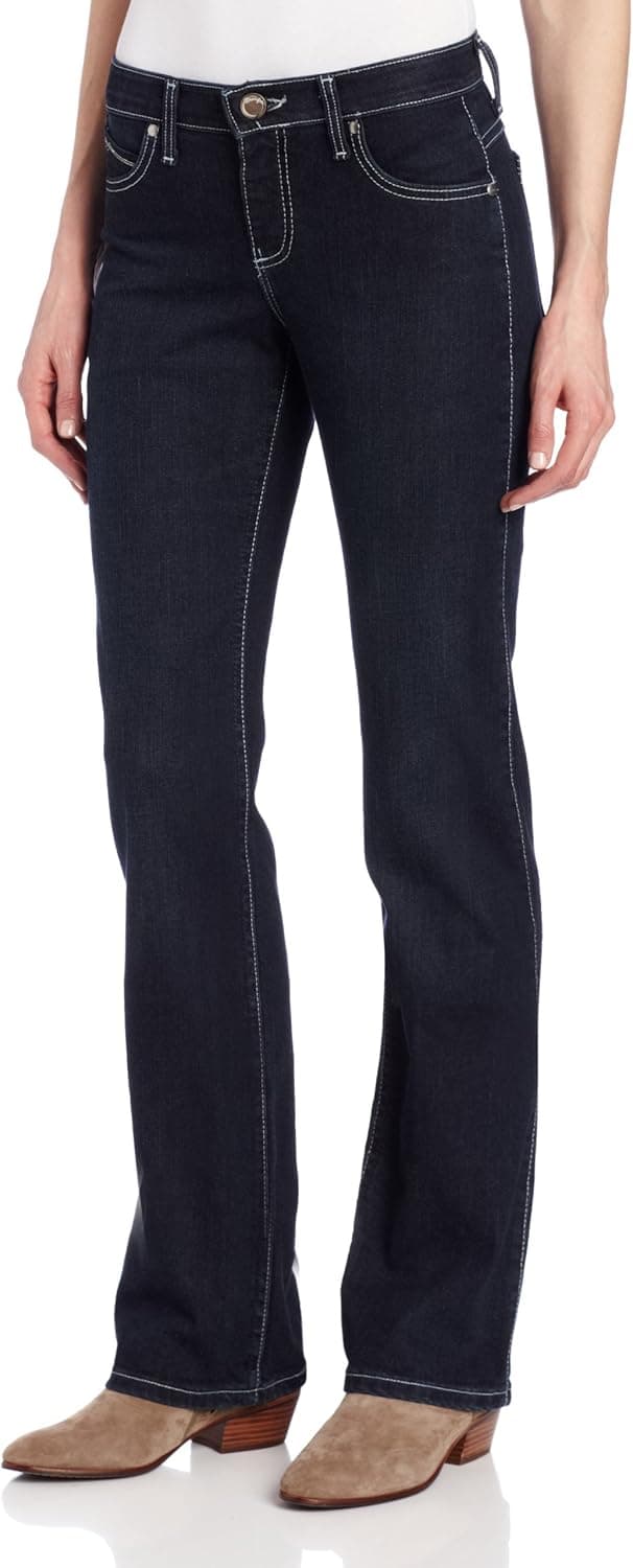 Wrangler Women's Q-Baby Mid Rise Boot Cut Ultimate Riding Jean-Discontinued