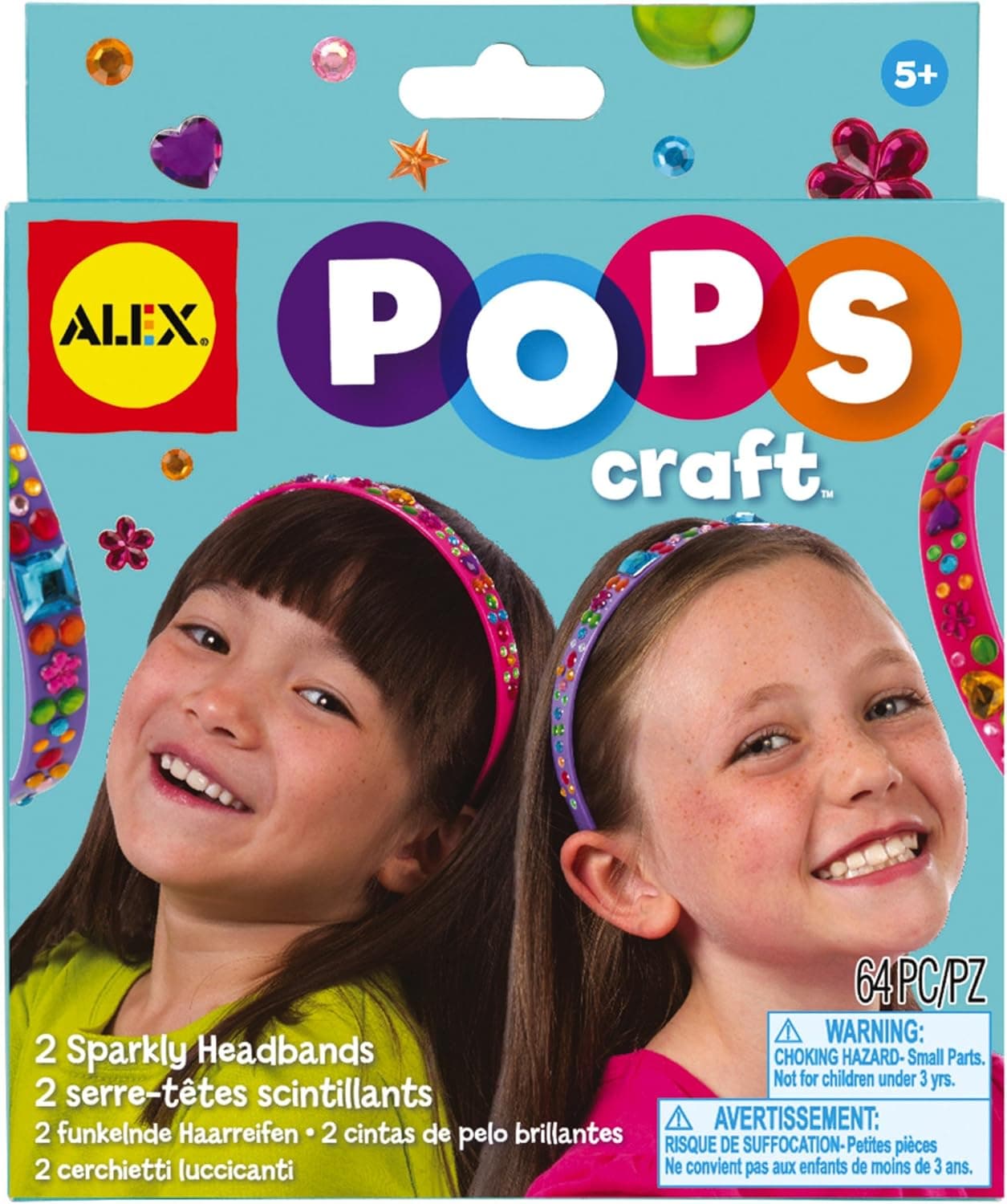 ALEX Toys POPS Craft 2 Sparkly Headbands